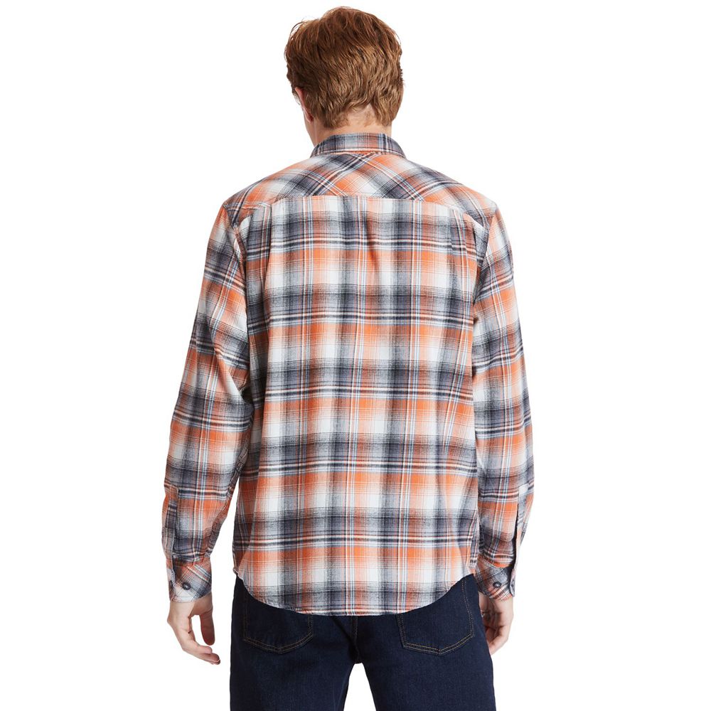 Timberland Πουκαμισα Ανδρικα Πορτοκαλι - Pro® Woodfort Midweight Flannel Work - Greece 3187452-WJ